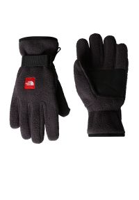Rękawiczki The North Face Red Box 0A8EGF0SA1 - czarne. Kolor: czarny. Materiał: poliester, dzianina, skóra, syntetyk, polar. Wzór: aplikacja, haft. Sezon: zima, jesień #1