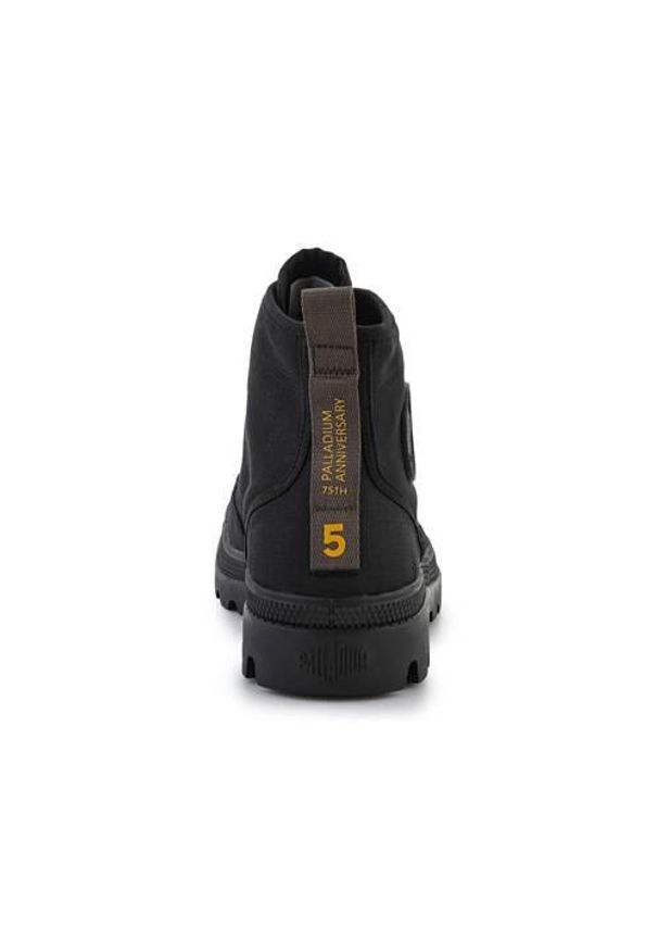 Buty do chodzenia unisex Palladium Pampa Shade 75. Wysokość cholewki: za kostkę. Zapięcie: sznurówki. Kolor: czarny. Materiał: tkanina. Szerokość cholewki: normalna. Sport: turystyka piesza