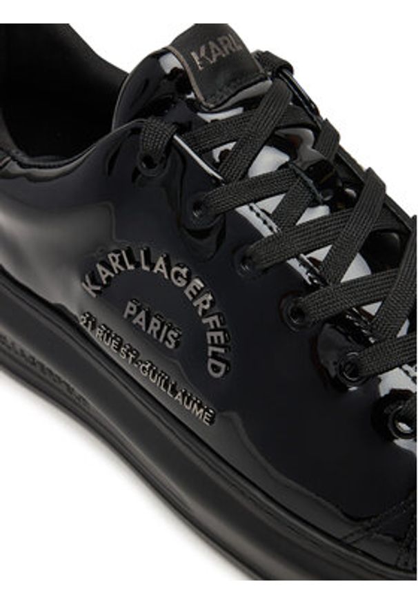 Karl Lagerfeld - KARL LAGERFELD Sneakersy KL52538S Czarny. Kolor: czarny. Materiał: skóra