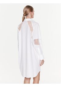 MSGM Sukienka koszulowa 3441MDA183 237125 Biały Regular Fit. Kolor: biały. Materiał: bawełna. Typ sukienki: koszulowe #4