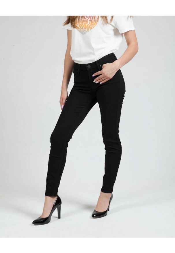 Lee - LEE SCARLETT DAMSKIE SPODNIE JEANSOWE JEANS DŻINSY BLACK RINSE L526SH47 112111903
