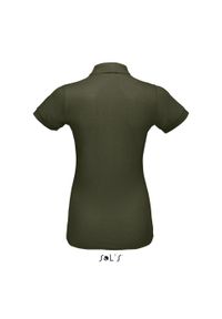 SOL'S - Damska koszulka polo Sol's Prime. Typ kołnierza: polo. Kolor: wielokolorowy, zielony, brązowy. Styl: elegancki #2