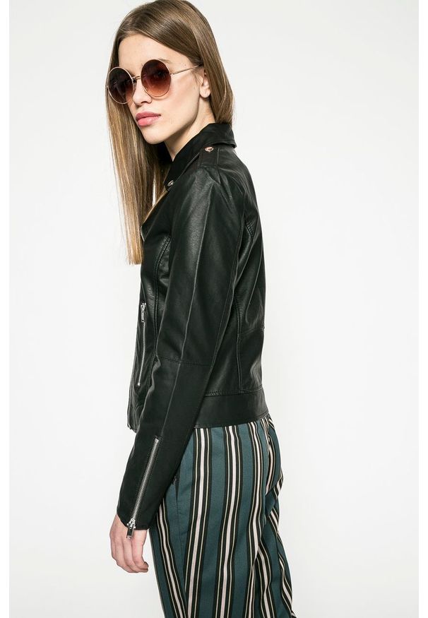 Vila - Kurtka Cara. Okazja: na co dzień. Kolor: czarny. Styl: casual