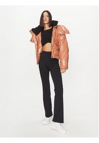 Calvin Klein Jeans Kurtka zimowa High Shine J20J221884 Pomarańczowy Oversize. Kolor: pomarańczowy. Materiał: syntetyk. Sezon: zima