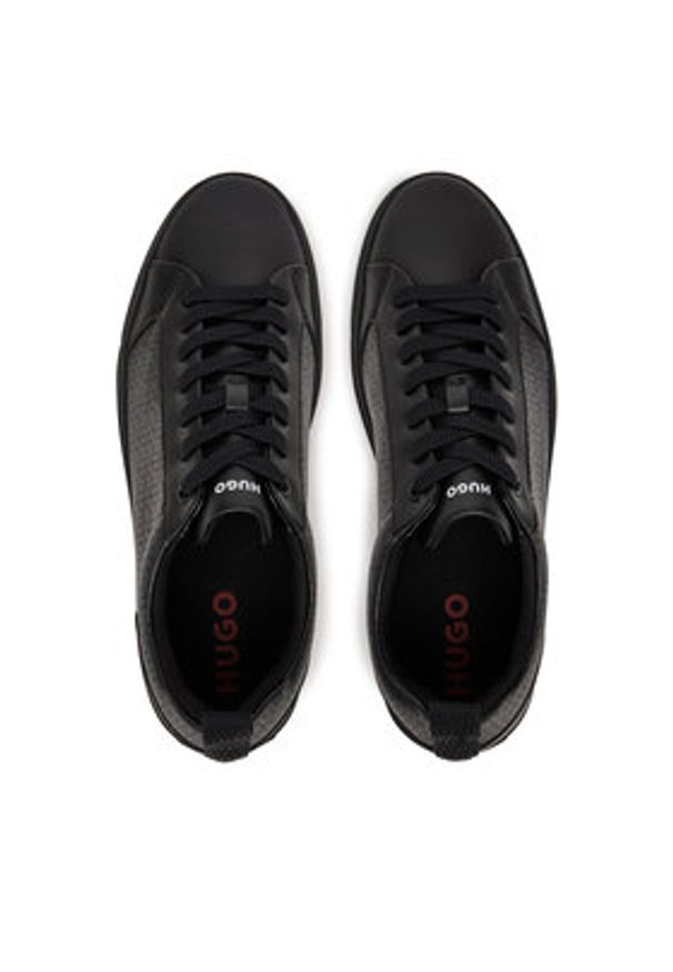 Hugo - HUGO Sneakersy Morien Tenn 50541696 Czarny. Kolor: czarny. Materiał: skóra