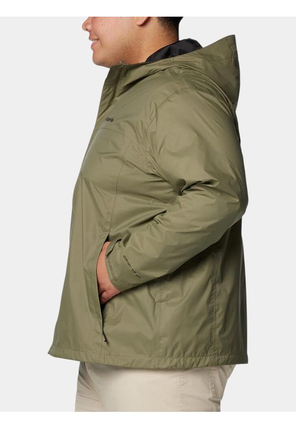 columbia - Płaszcz przeciwdeszczowy męski Columbia Watertight II. Kolor: zielony