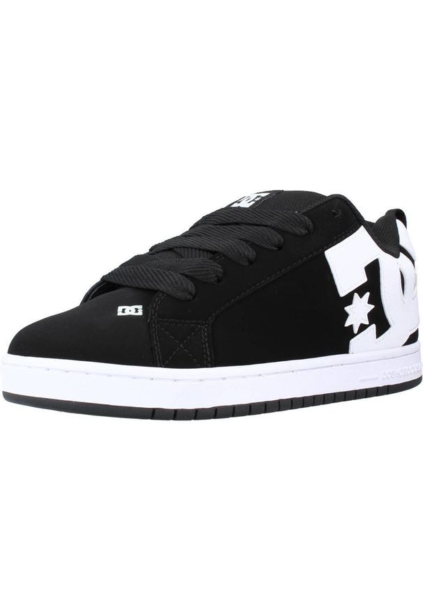 DC Shoes - Buty DC COURT GRAFFIK M Czarny. Kolor: czarny. Materiał: tkanina, skóra