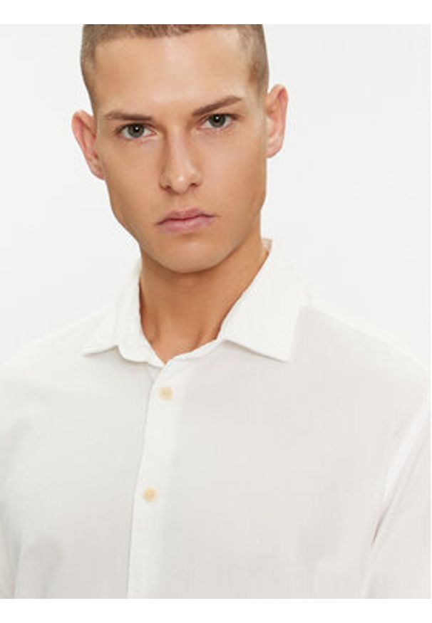 Selected Homme Koszula Regbond 16092566 Biały Regular Fit. Kolor: biały. Materiał: bawełna