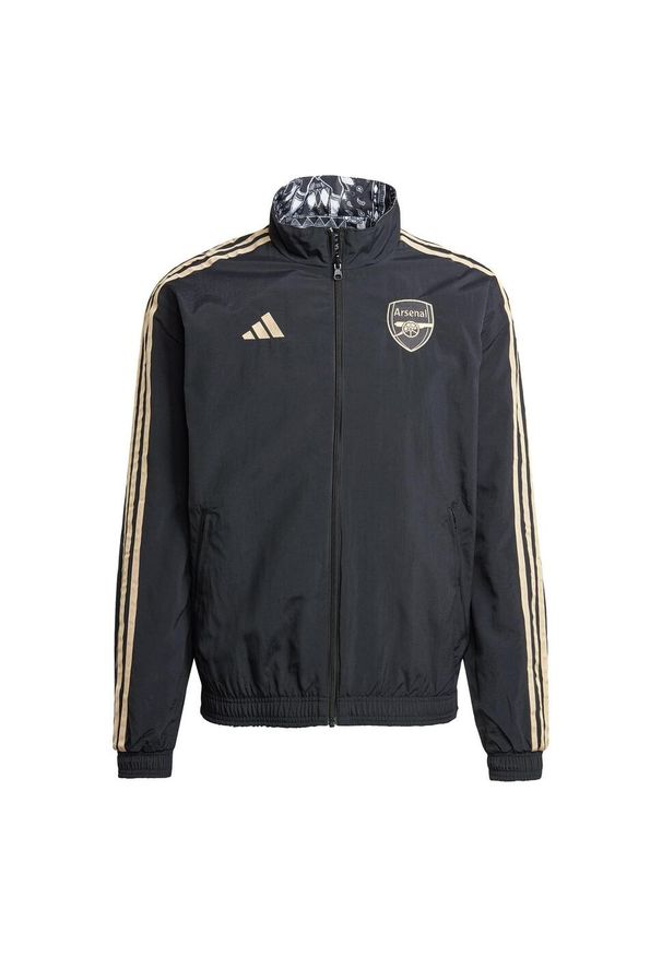 Adidas - Bluza Arsenal Ian Wright Anthem. Kolor: czarny. Sport: piłka nożna