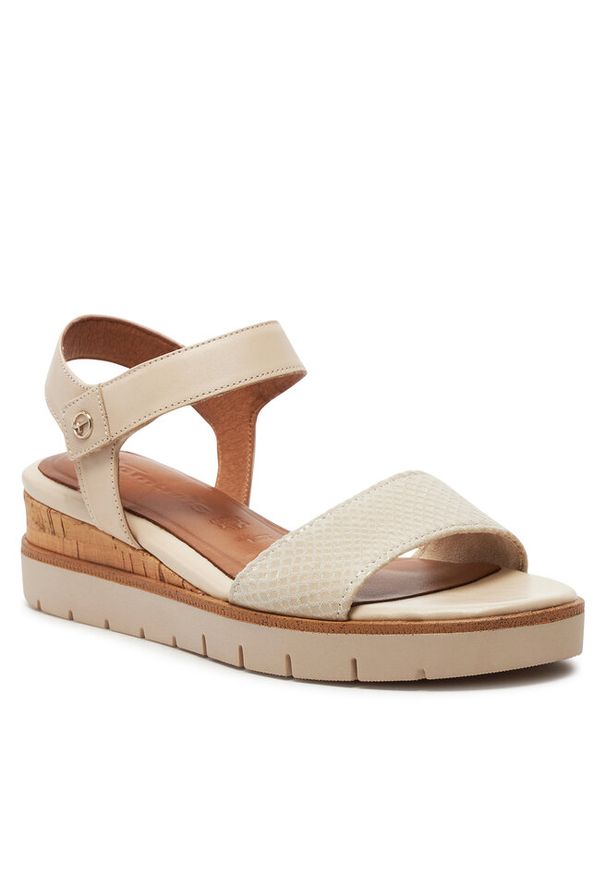 Sandały Tamaris. Kolor: beżowy