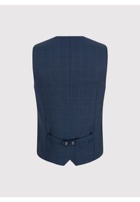Pako Lorente - PAKO LORENTE – Granatowa kamizelka męska w kratę. Kolor: niebieski #4