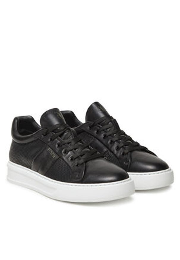 Fabi Sneakersy FU0459 Czarny. Kolor: czarny. Materiał: skóra