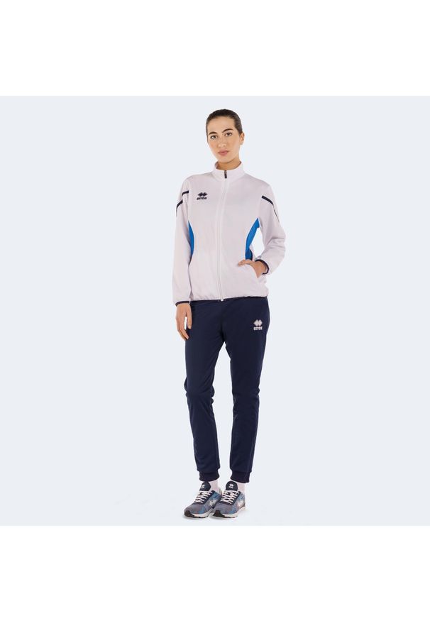 ERREA - Damska bluza dresowa Errea Cristine. Kolor: niebieski, wielokolorowy, biały. Materiał: dresówka