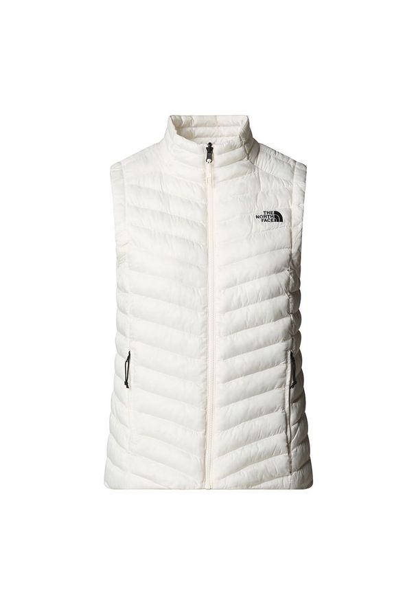Bezrękawnik damski The North Face Huila 0A8DW5QLI1 - biała. Kolor: biały. Materiał: syntetyk, puch, poliester. Długość rękawa: bez rękawów. Sezon: jesień, zima