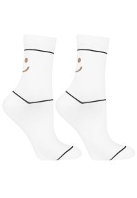 Mix Kolor Damskie Skarpetki Moraj 2 Pary. Kolor: biały. Materiał: materiał #2