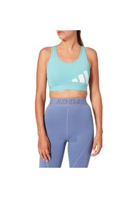 Top sportowy damski Adidas 3Bra Logo. Kolor: niebieski