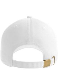 ATLANTIS - 6panelowa Czapka Z Daszkiem Z Bawełny Organicznej Dla Dorosłych Unisex. Kolor: biały. Materiał: bawełna