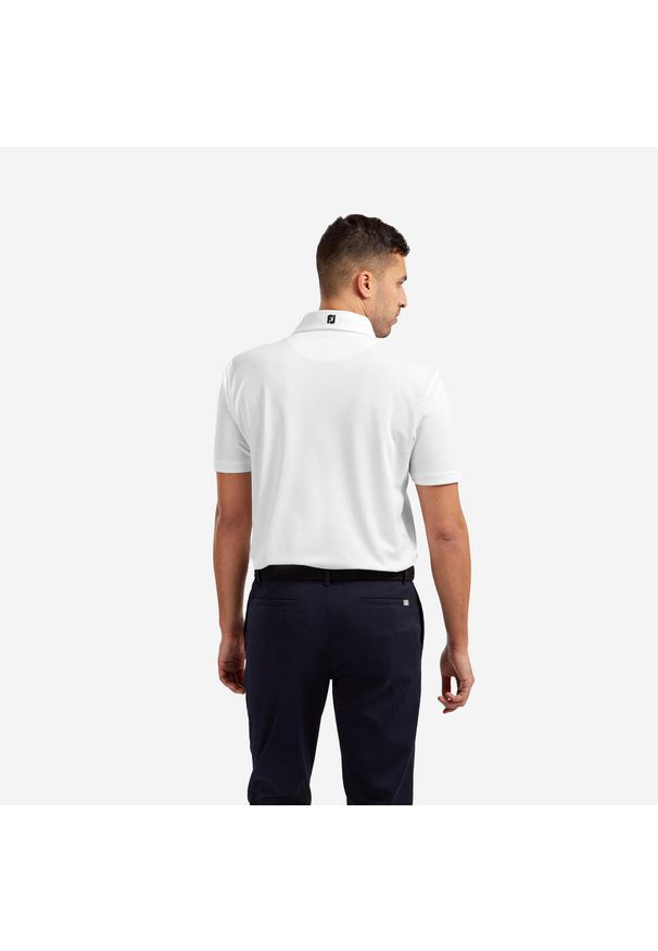FOOTJOY - Koszulka polo do golfa Footjoy elastyczna pikowana. Typ kołnierza: polo, golf. Materiał: włókno, materiał. Styl: sportowy