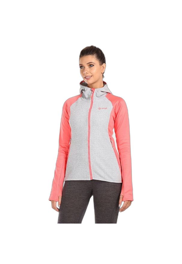 Bluza damska Kilpi Versam. Kolor: różowy. Materiał: polar. Sport: turystyka piesza