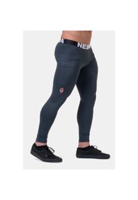 NEBBIA - Legginsy fitness męskie Nebbia Legend of Today Szare. Kolor: szary. Sport: fitness #1