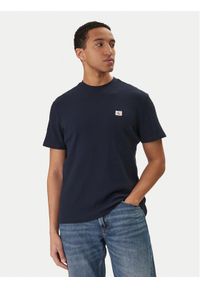 Calvin Klein Jeans T-Shirt Waffle Badge LV04RD008G Granatowy Regular Fit. Kolor: niebieski. Materiał: syntetyk #1