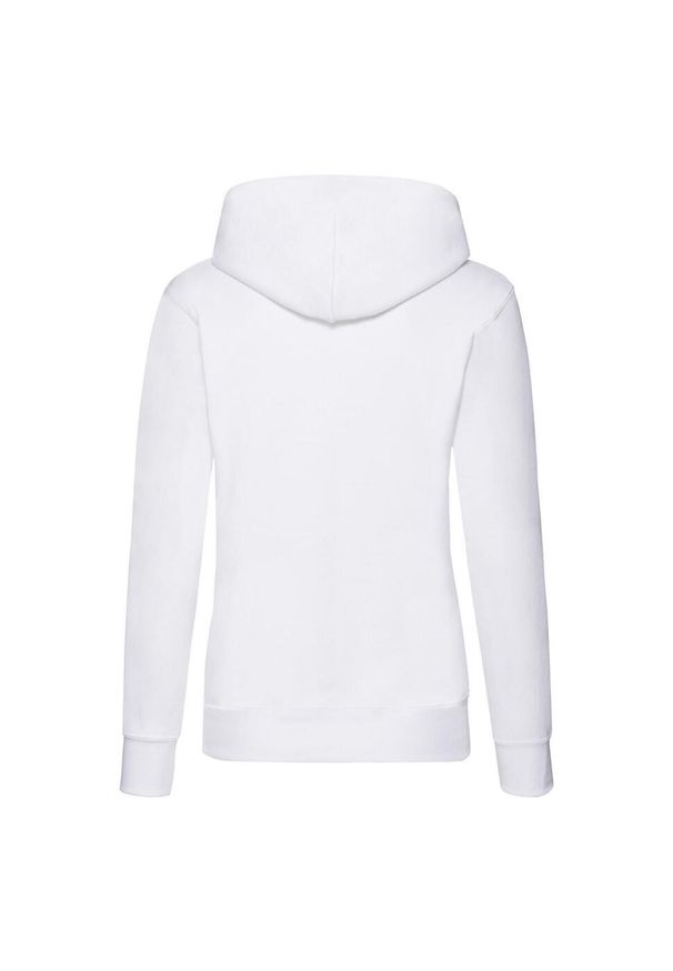 FRUIT OF THE LOOM - Bluza Damska Z Kapturem. Typ kołnierza: kaptur. Kolor: biały