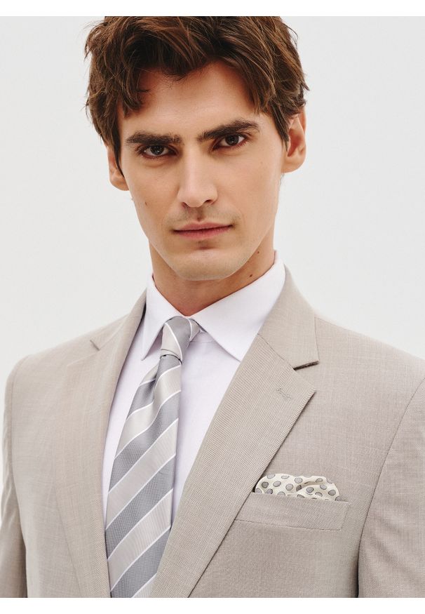 Pako Lorente - PAKO LORENTE – Marynarka garniturowa w kolorze beżowym. Kolor: beżowy. Materiał: poliester, elastan, wiskoza. Wzór: gładki