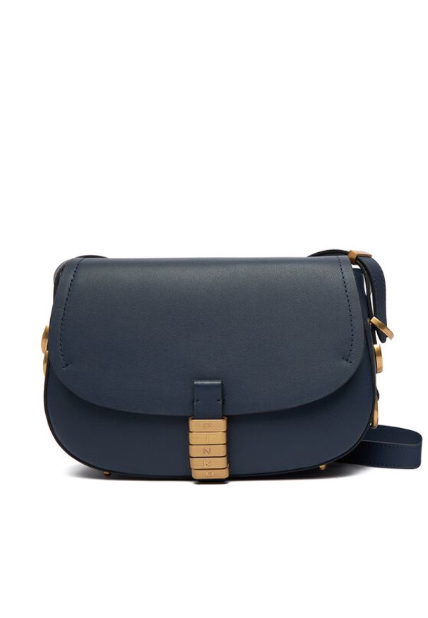 Pinko - PINKO Torebka Saddle Mini PE PLTT 103831 A1ZX Niebieski. Kolor: niebieski. Materiał: skórzane