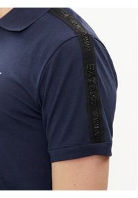 EA7 Emporio Armani Polo 3DPF23 PJ02Z 0554 Granatowy Regular Fit. Typ kołnierza: polo. Kolor: niebieski. Materiał: bawełna #4