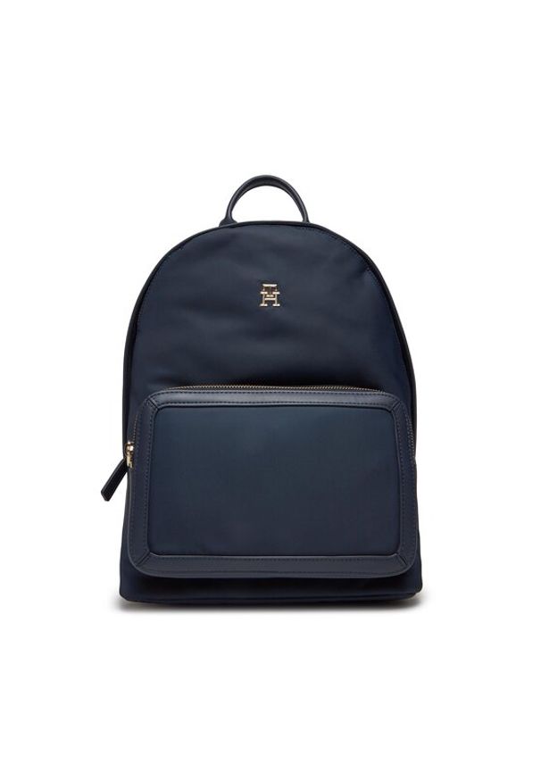 TOMMY HILFIGER - Tommy Hilfiger Plecak Th Essential S Backpack AW0AW15718 Granatowy. Kolor: niebieski. Materiał: materiał