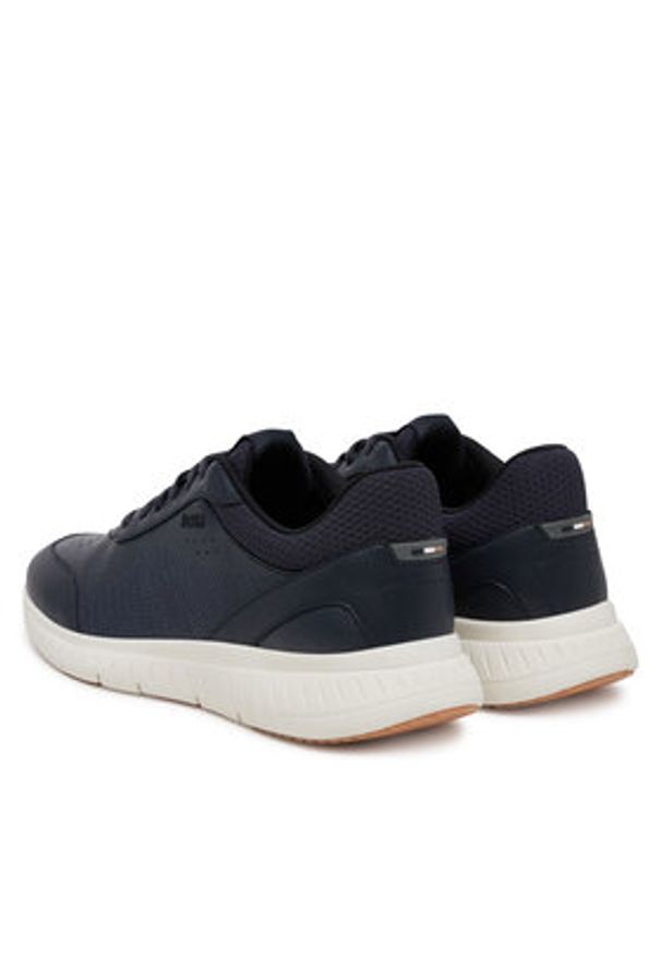 BOSS Sneakersy Titanis 50548718 Granatowy. Kolor: niebieski. Materiał: skóra