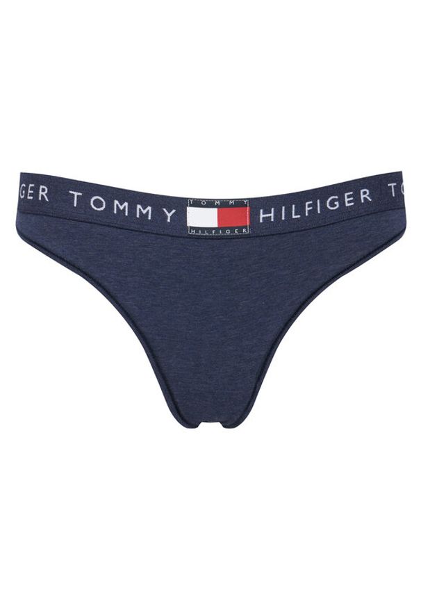 TOMMY HILFIGER - Tommy Hilfiger Stringi UW0UW06039 Granatowy. Kolor: niebieski. Materiał: bawełna