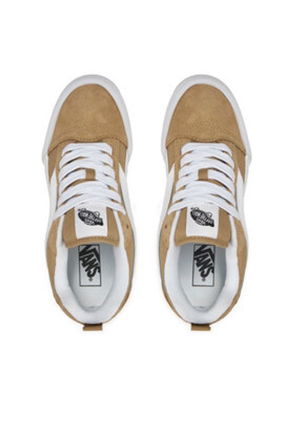 Vans Tenisówki Knu Skool VN000CRPKHK1 Khaki. Kolor: brązowy. Materiał: skóra, zamsz