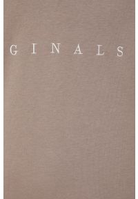 Jack & Jones bluza męska kolor beżowy z aplikacją. Kolor: beżowy. Wzór: aplikacja #5