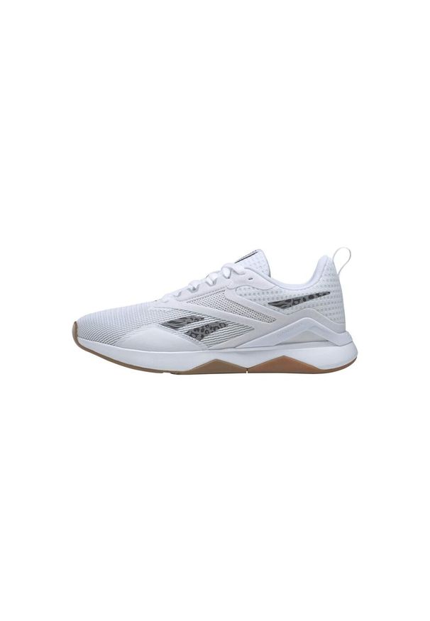 Buty do chodzenia męskie Reebok Nanoflex TR 20. Zapięcie: sznurówki. Kolor: biały, beżowy, czarny, wielokolorowy, brązowy. Materiał: materiał. Szerokość cholewki: normalna. Sport: turystyka piesza
