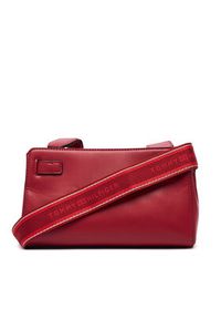 TOMMY HILFIGER - Tommy Hilfiger Torebka Th Joy Crossover AW0AW19065 Czerwony. Kolor: czerwony. Materiał: skórzane #5