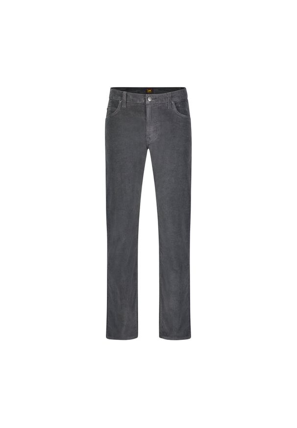 Lee - LEE RIDER MĘSKIE SPODNIE MATERIAŁOWE SZTRUKSOWE DARK MUTED GRAY 112355800 L701008531. Materiał: materiał, sztruks