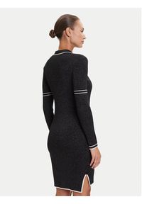 Liu Jo Sport Sukienka dzianinowa TF5028 MS49I Czarny Regular Fit. Kolor: czarny. Materiał: syntetyk. Typ sukienki: sportowe. Styl: sportowy