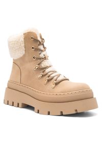 DeeZee Trzewiki QUEENIE SWS6151-03 Beżowy. Kolor: beżowy. Materiał: materiał #1