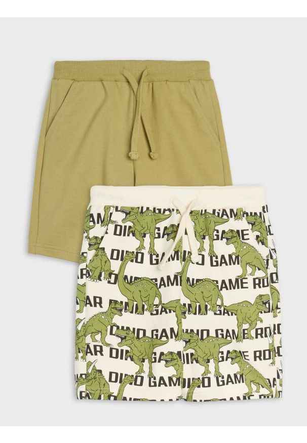 Sinsay - Szorty 2 pack - brązowy. Kolor: brązowy