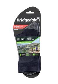 BRIDGEDALE - Skarpety w góry Bridgedale Hike Ultra Lt T2 Merino P Crew. Kolor: czarny. Materiał: wełna. Sport: wspinaczka