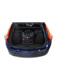 KJUST - Torby Do Bagażnika Volvo V60 2010-2018 4Szt Kjust. Kolor: czarny. Styl: sportowy #1
