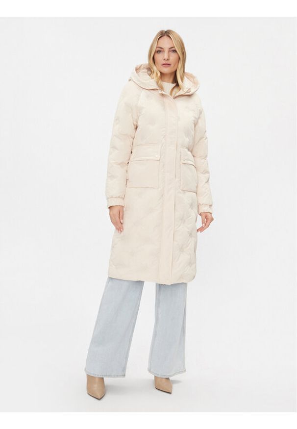 Rinascimento Płaszcz zimowy CFC0113536003 Écru Regular Fit. Materiał: syntetyk. Sezon: zima