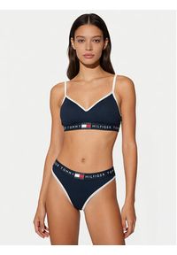TOMMY HILFIGER - Tommy Hilfiger Stringi UW0UW06581 Granatowy. Kolor: niebieski. Materiał: syntetyk #4