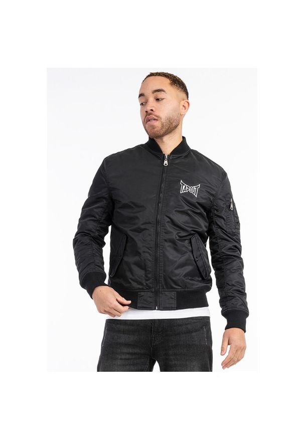 TAPOUT - Kurtka Tapout Chashiers. Kolor: czarny, biały, wielokolorowy. Wzór: haft
