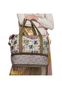 Torba podróżna damska Anekke, wykonana z materiału tekstylnego z dekoracyjnym nadrukiem pojemna, 42578-001. Materiał: materiał. Wzór: nadruk. Styl: casual #5