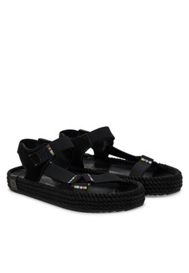 Bohonomad Sandały Nevada Elastic NEV.20-L0020 Czarny. Kolor: czarny. Materiał: skóra