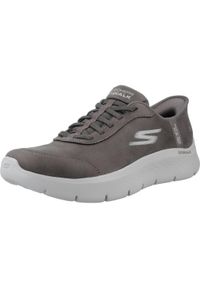 skechers - Tenisówki Skechers Model Go Walk Flex - Mali Slip-ins Kolor Szary. Kolor: szary. Materiał: tkanina
