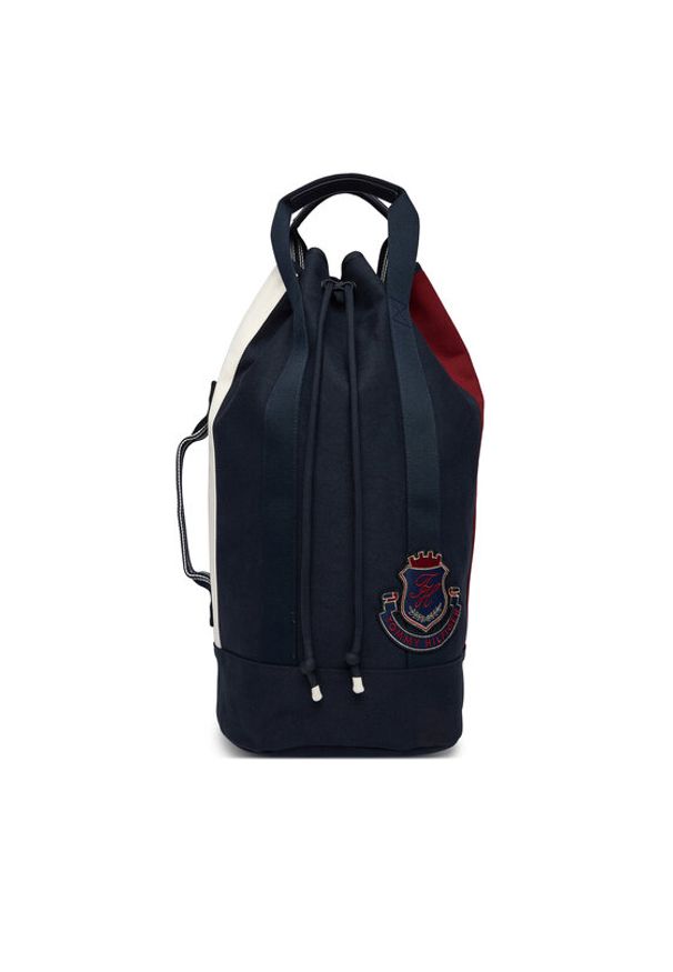 TOMMY HILFIGER - Tommy Hilfiger Plecak Hertiage Logo Patch Crossbody Sling Bag AM0AM14264 Granatowy. Kolor: niebieski. Materiał: materiał