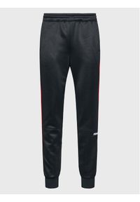 Prosto - PROSTO. Spodnie dresowe KLASYK Nikko 1101 Czarny Regular Fit. Kolor: czarny. Materiał: bawełna, syntetyk